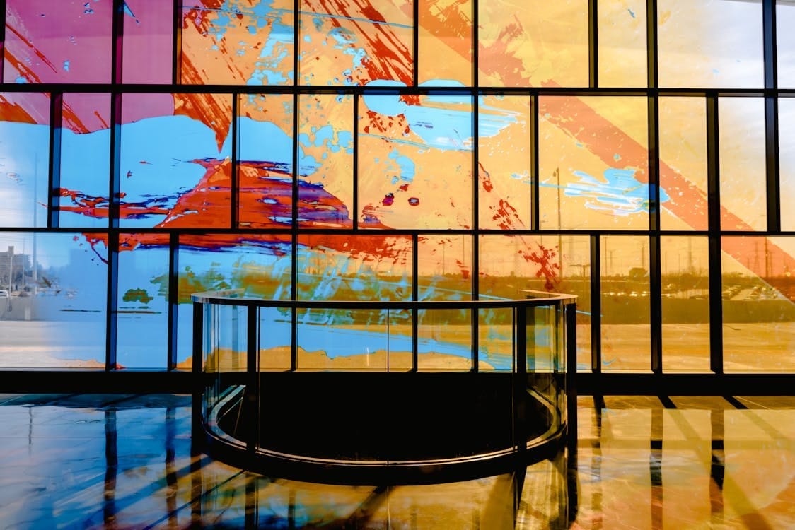 Wall printer machine printing on glass tile and metal panels
