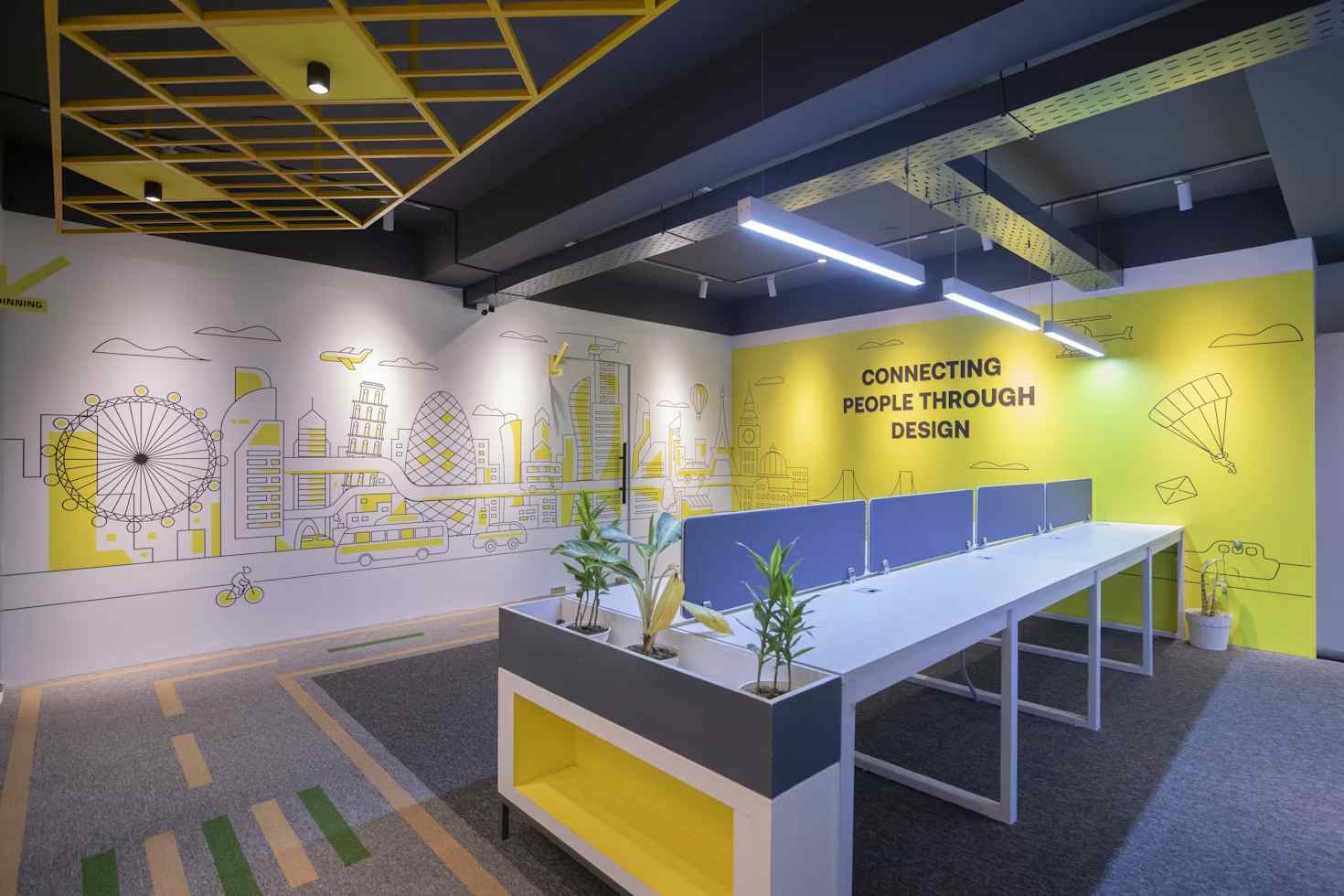 Office logo wall and corporate branding printing applications