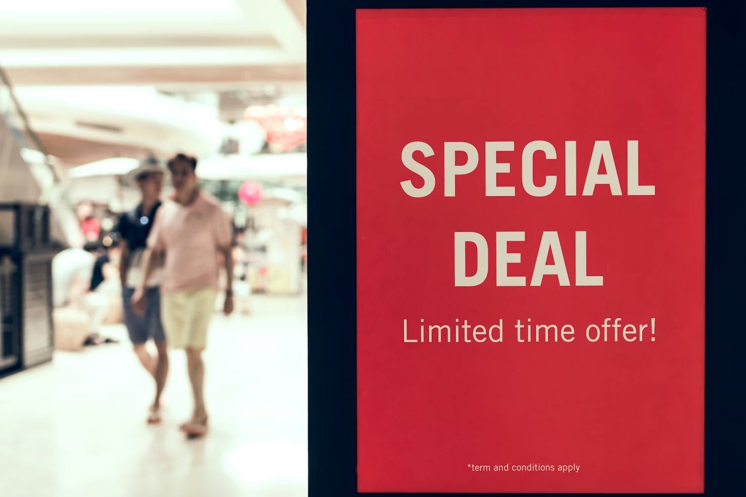 Promotional wall graphics for shopping malls and campaigns
